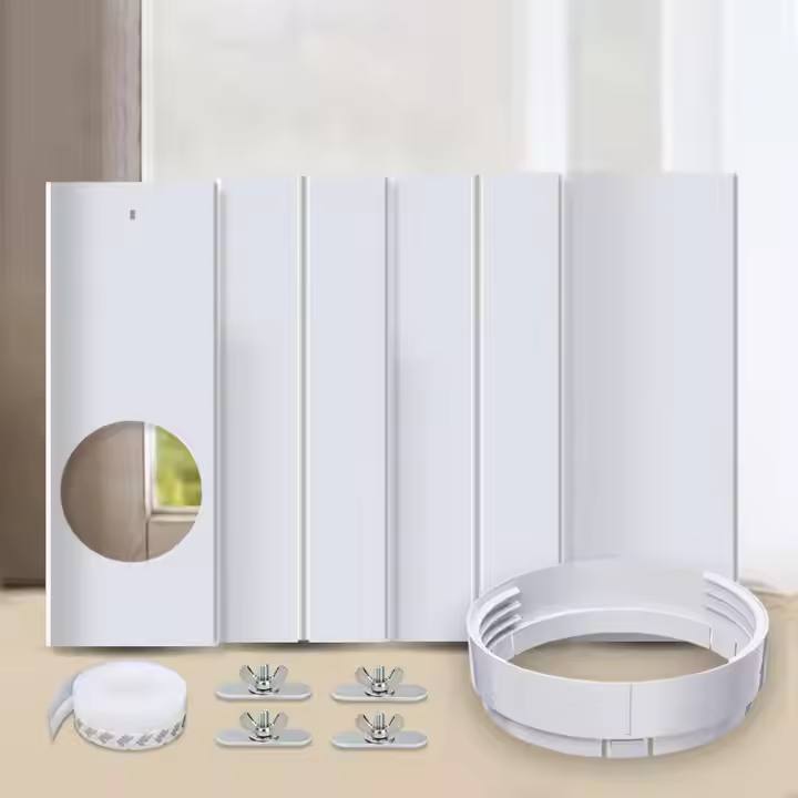 4PCS Portable Air Conditioner Replacement Window Seal Plate Sliding Glass Doors AC Vent Kit Air Cond