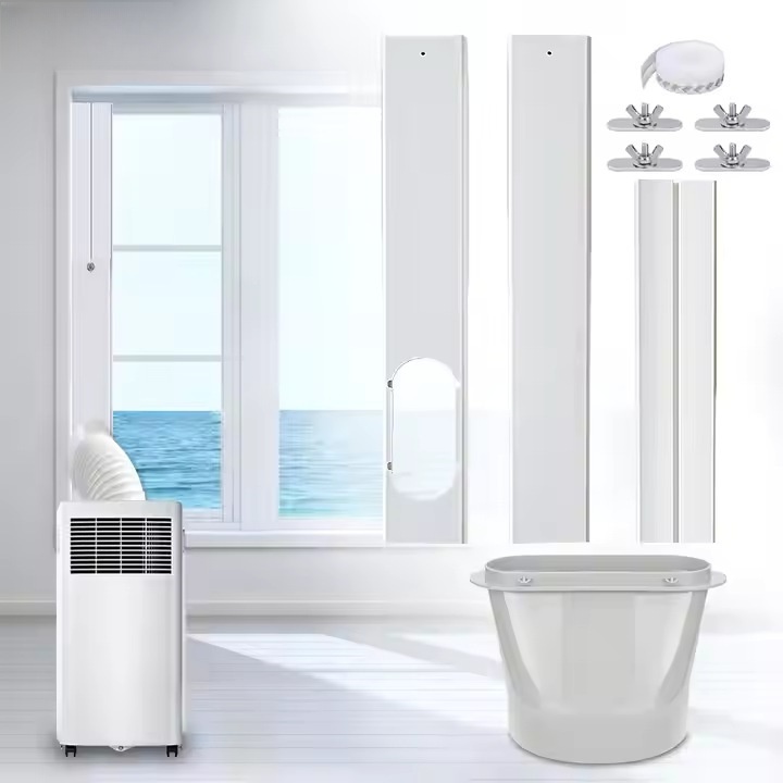 Wholesale Air Conditioning Parts 26.57 INCH 3Pcs AC Window Slide Kit Plate with Flat Mouth Connector