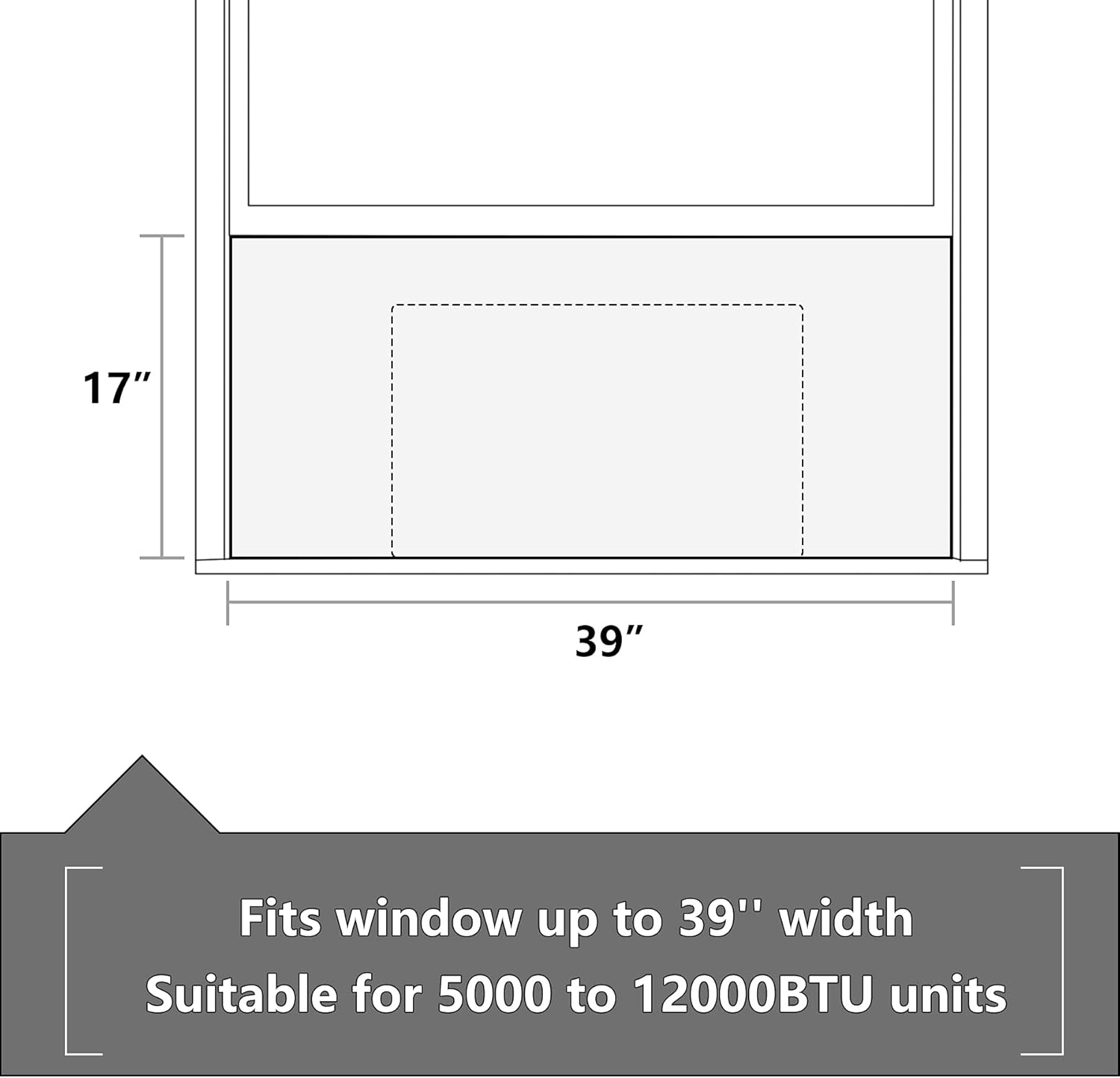 Window Air Conditioner Side Insulated Foam Panel, One-piece Full Surround Insulation Panels Window S