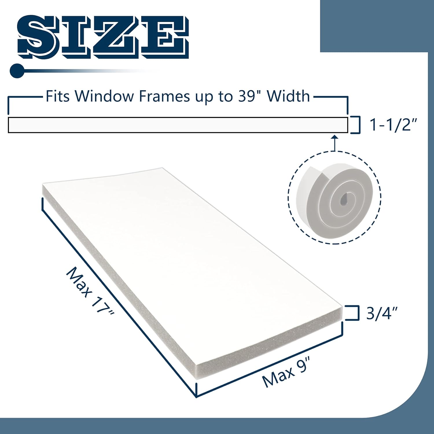 AC Insulation Side Foam Panels for Window AC Unit,Indoor Air Conditioner Cover,Air Conditioner Side 